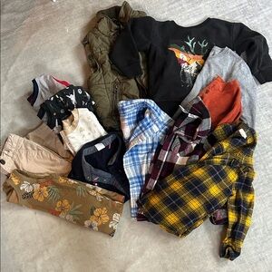 Cat & Jack Kids Clothing Set - Yellow, Blue, Green, Black